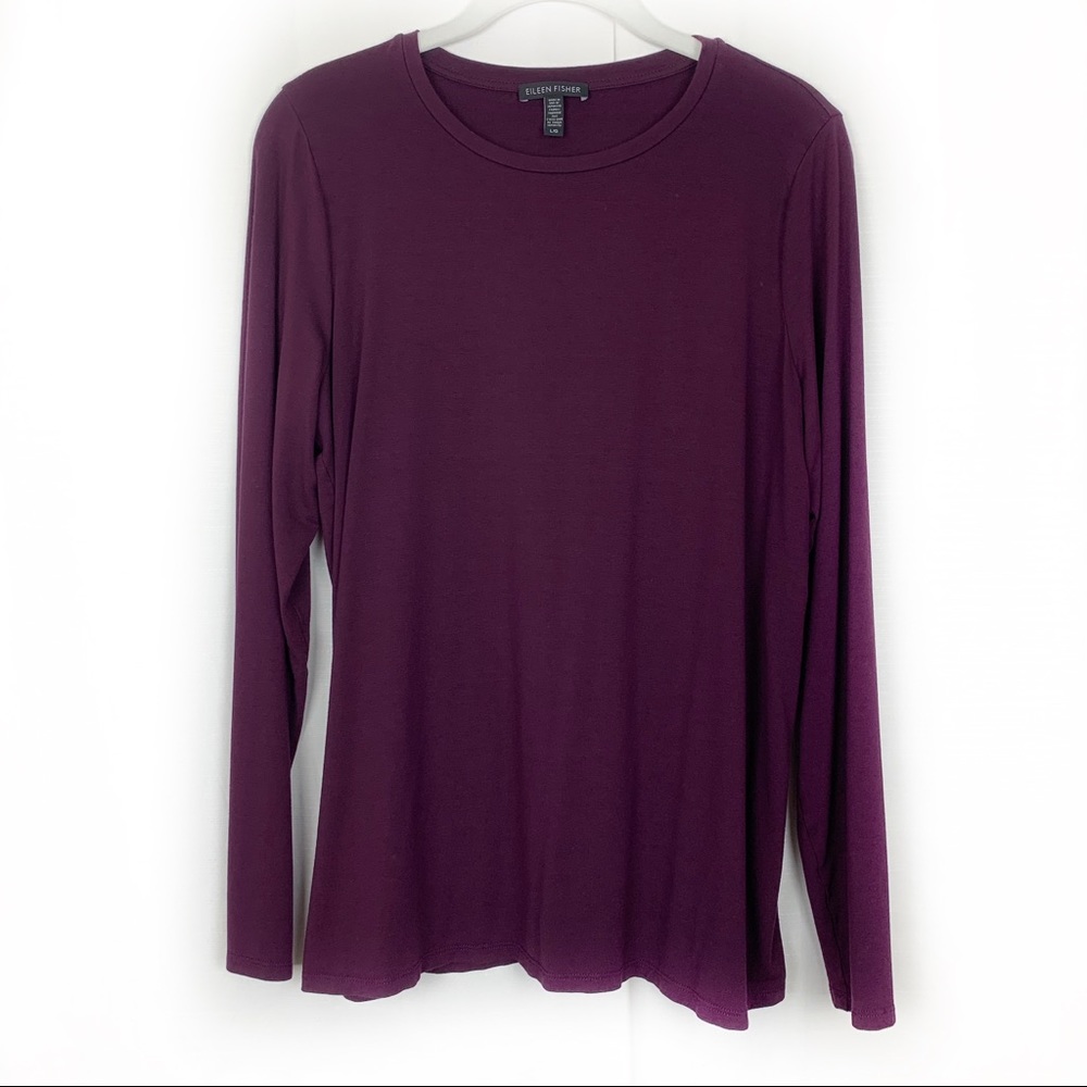 Eileen Fisher Organic Cotton Long Sleeve Top